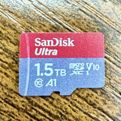 Sandisk 1.5TB micro SDXC card perfect condition for Nintendo Switch and mobile devices 