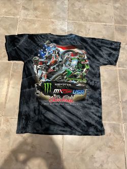 VTG Y2K Monster Energy Dirt Bike GP San Bernardino CA T-Shirt SZ M Tie Dye