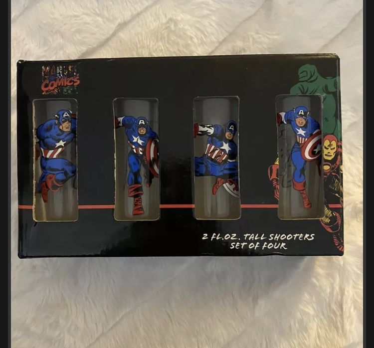 Captain America 2 Once Shot Glass