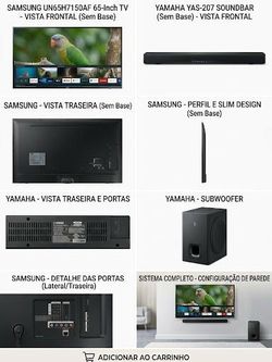 Samsung 65-Inch 4K TV & Yamaha Soundbar Bundle