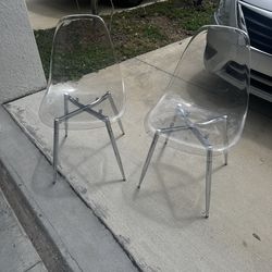 Acrylic Chairs - 4 chairs