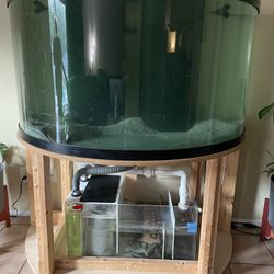 144 Gallon Half Moon Fish Tank