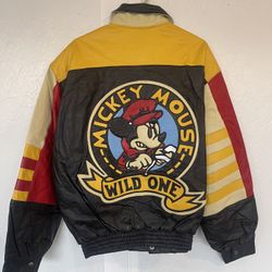 Mickey Mouse Wild One Bomber Jacket Disney 