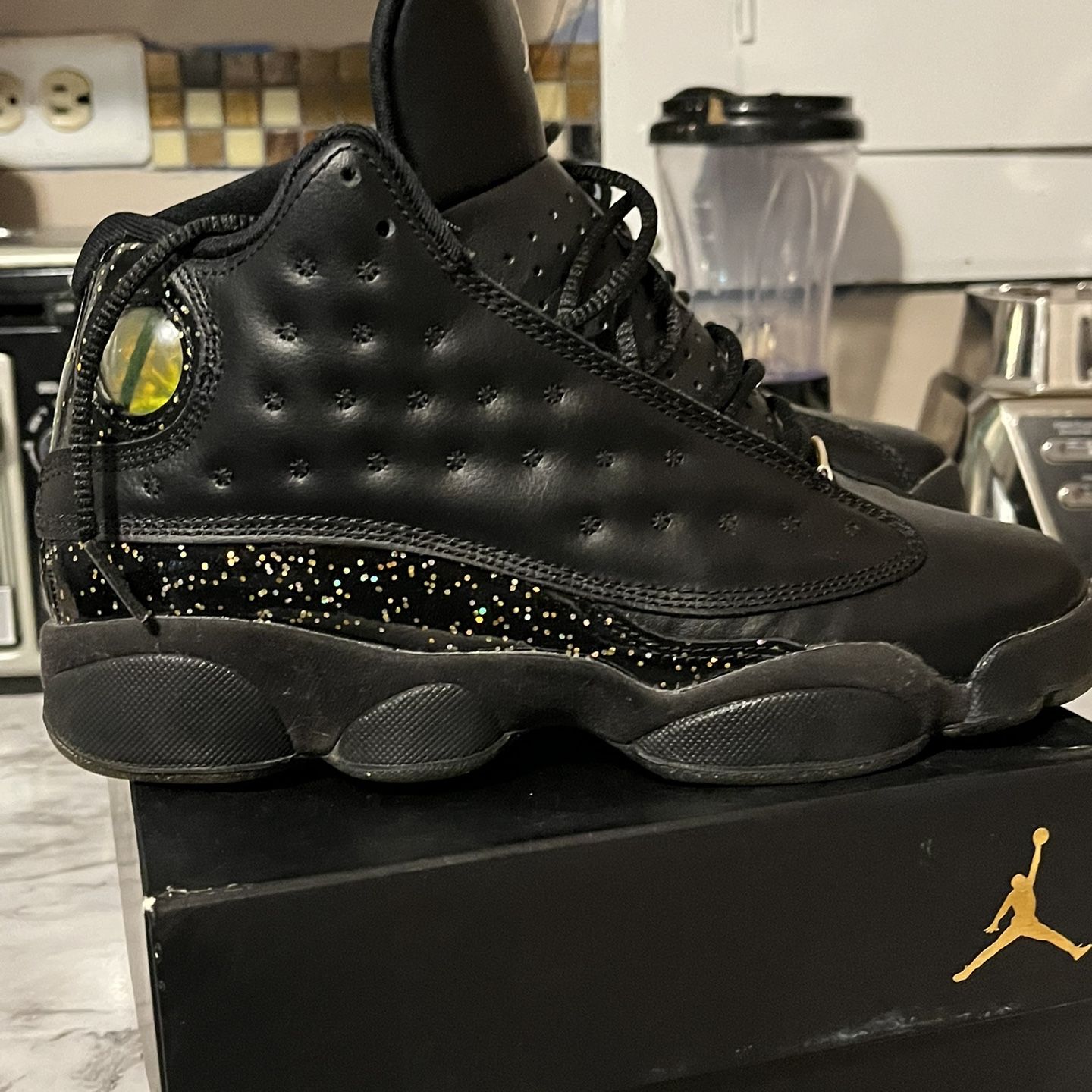 Air Jordan Retro 13 GS 'Gold Glitter