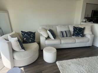 Sofa & Swivel Chair