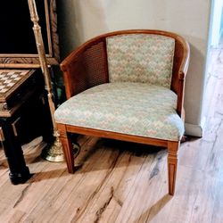 Vintage Morganton Cane Barrel Chair
