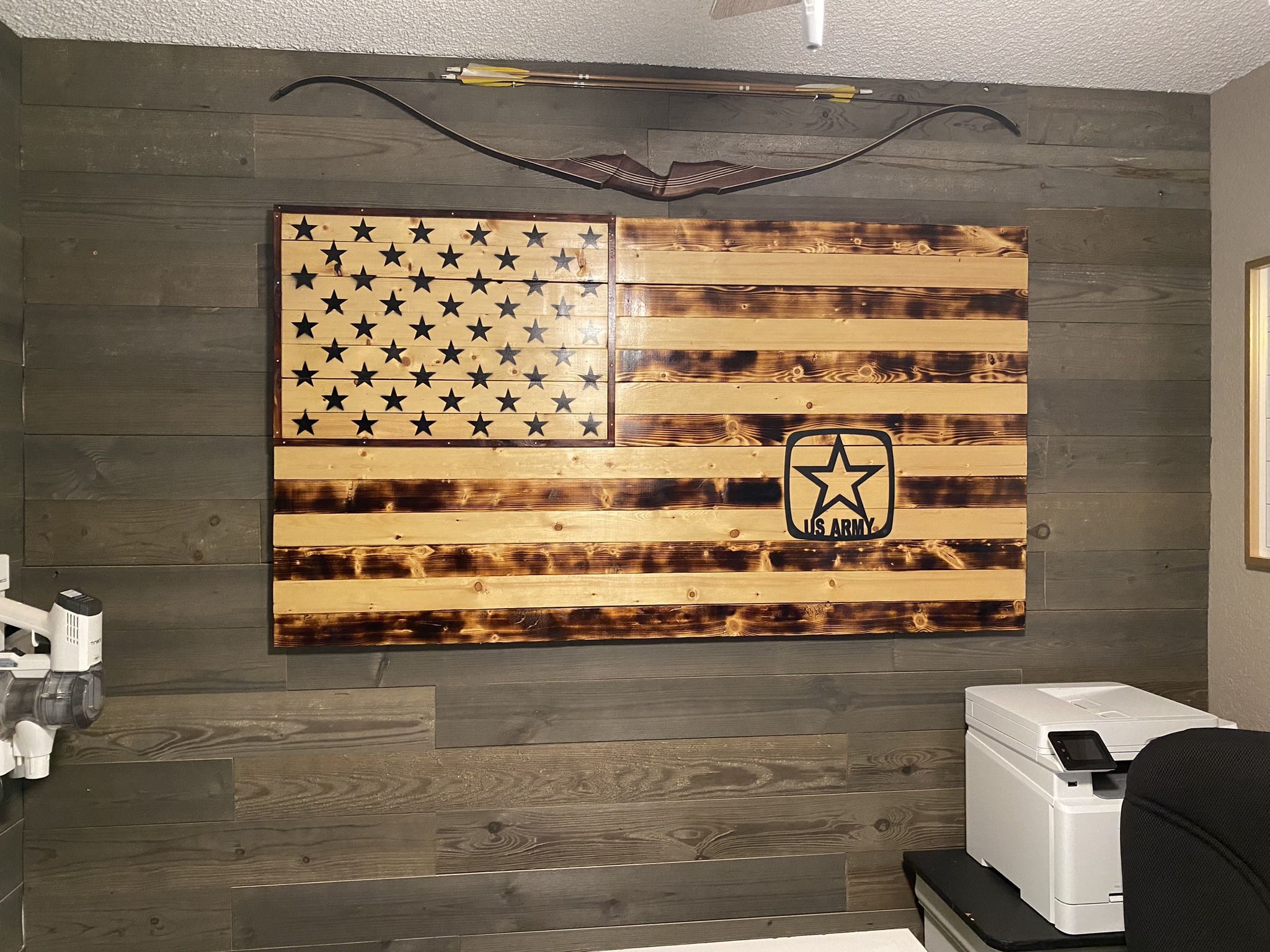 Custom American flag With Army logo
