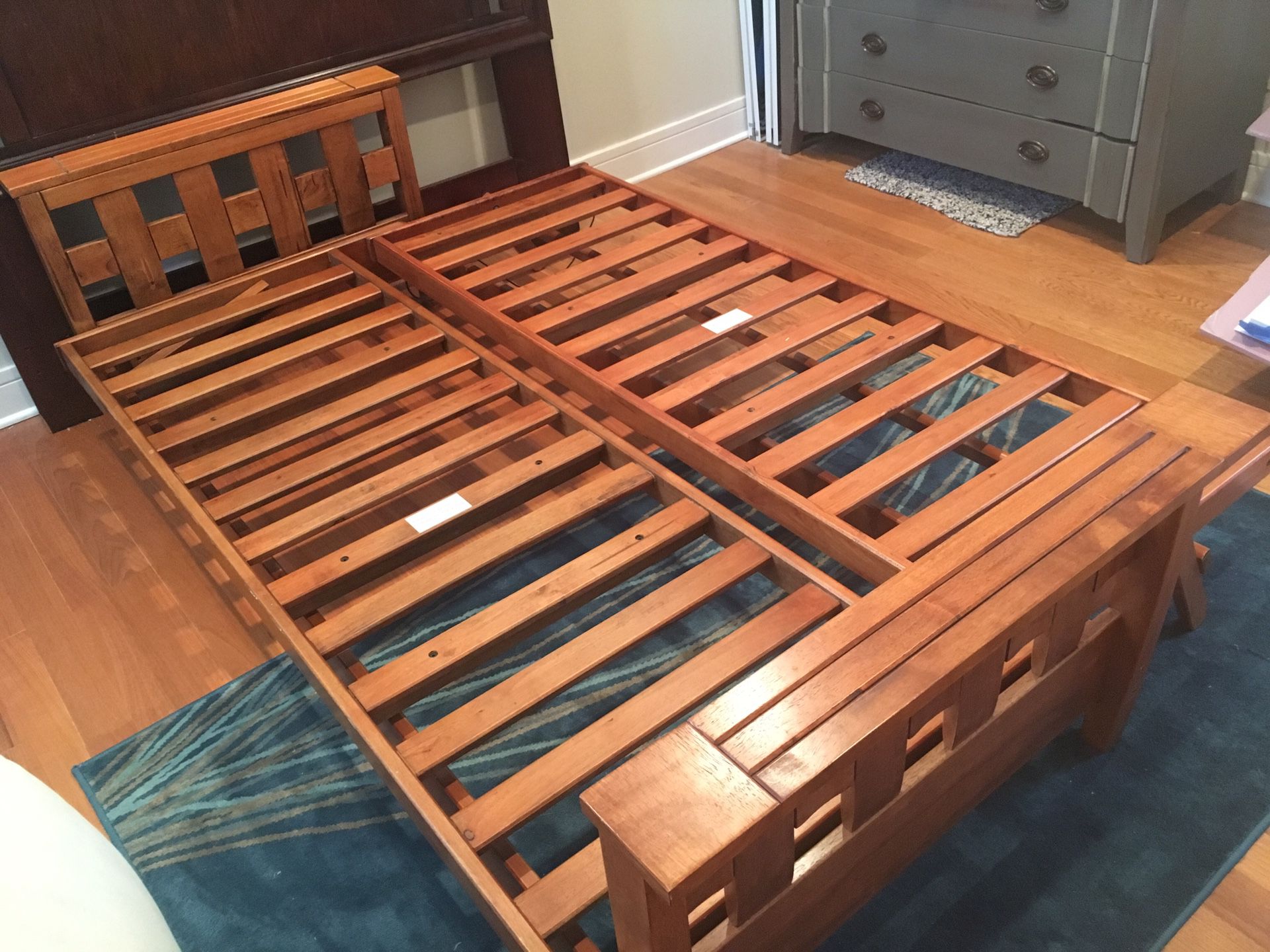 Solid Wood Futon Queen Bed