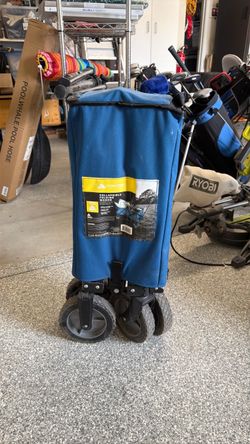 Ozark Trail Collapsible Folding Wagon – Blue Utility Cart