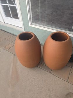Terracotta planter pots