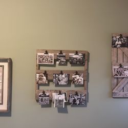 Rustic Country Farmhouse Style “Family” Set of 3 Pictures Collage Frames
