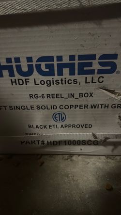 RG 6 coax cable SOLID COPPER WITH GROUND