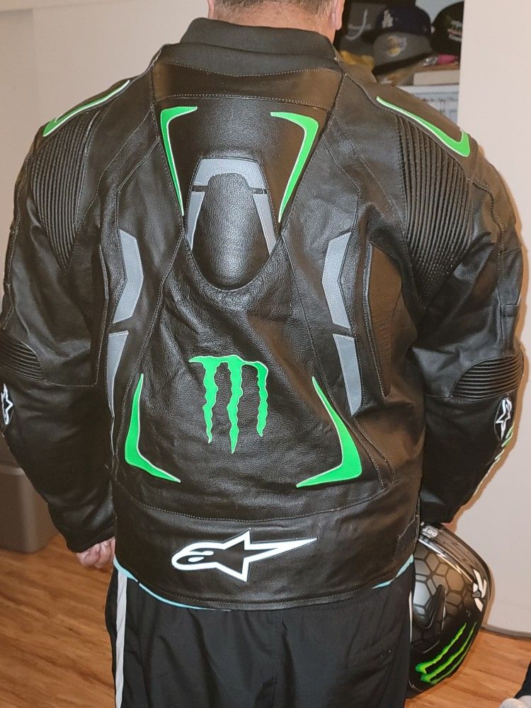 3XL Alpinestars Monster Energy Leather Jacket for Sale in Torrance