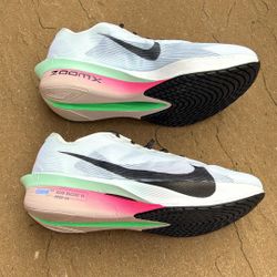New Nike ZoomX Vaporfly Next% 4 White Black Running Shoes Men’s 7 9.5, Youth 7y, Women’s 8.5