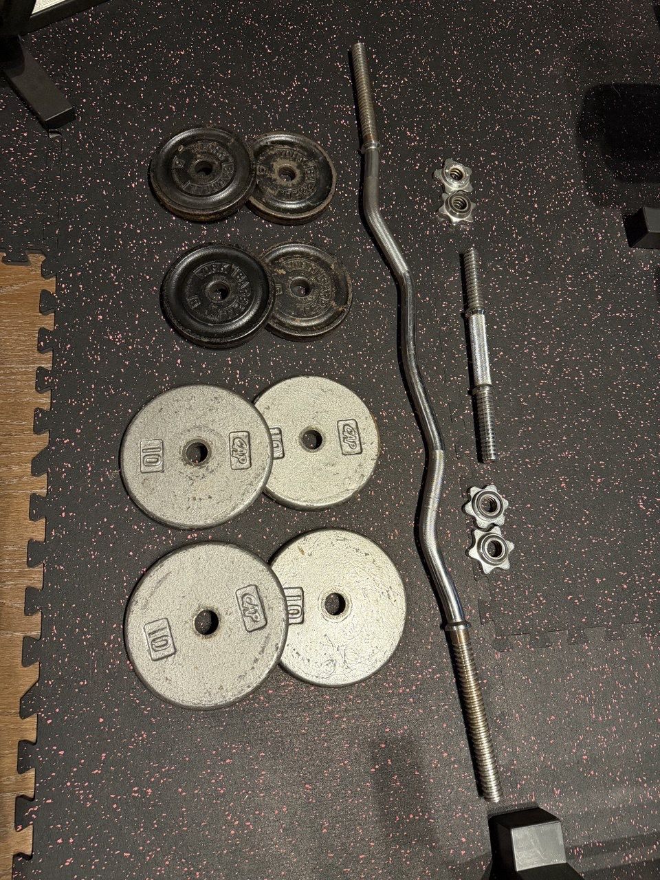 Metal Weights & Curl Bar/Bar