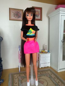 Glitter hair Barbie