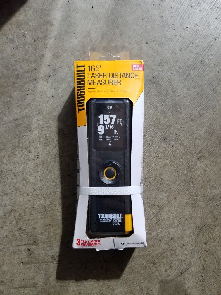 Toughbuilt 165Ft Laser Measurer. New