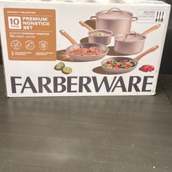 Cookware Set New Farberware Pots And Land Nonstick New