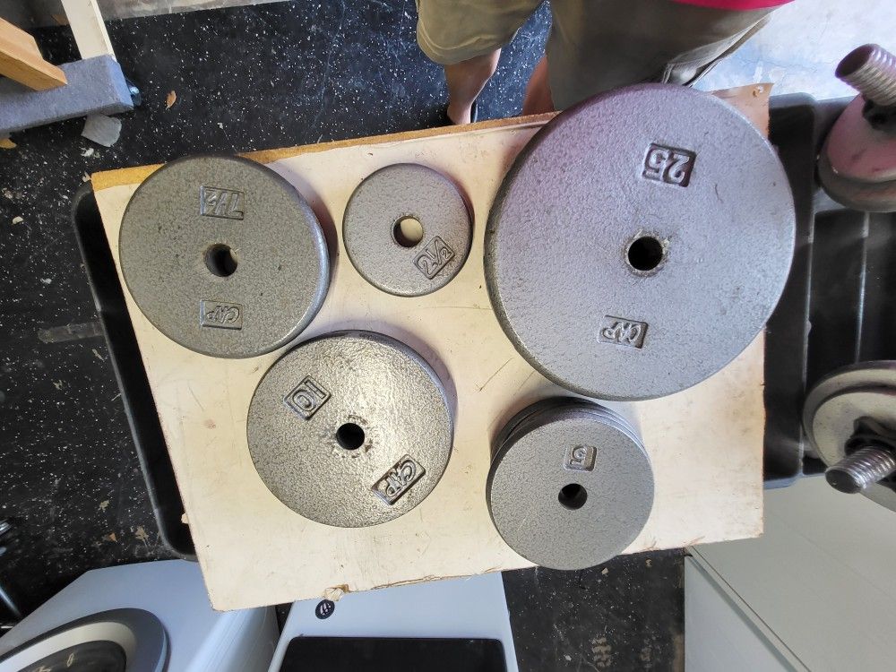Weight Plate Set With Bars
