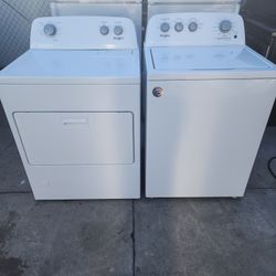 WHIRLPOOL TOPLOAD WASHER AND DRYER GAS