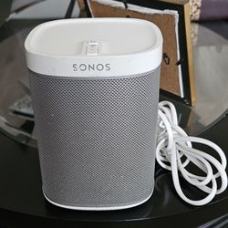 Sonos Play:1 compact wireless smart speaker, which delivers rich, room-filling sound through Wi-Fi streaming. 