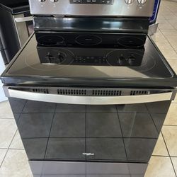 Whirlpool Electric Stove Black Stainless Steel 