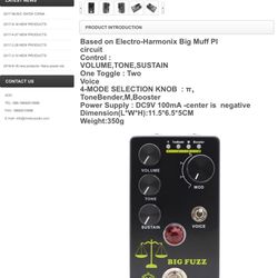 Mosky Audio Deluxe Effect Box Big Fuuzz