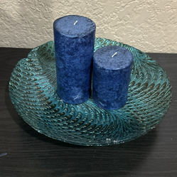 Nice fancy plate with candles