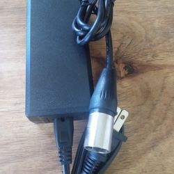 POWER AC CHARGER MALE 3- PIN XLR CONNECTOR  FOR GO GO ELITE, TRAVELLER PLUS HD US, EZIP MOUNTAIN TRAILZ, JAZZY POWER CHAIR AND MORE 24V - 2000mA