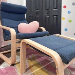 Ikea Chair Ottoman Poang Arm Chair