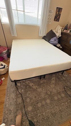 PICK UP BY 8/30- QUEEN MATTRESS AND BEDFRAME