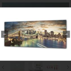 Wall Canvas Portrait  New York City on The HUDSON