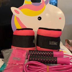 Arm Weight, Jump Rope And Stretch Bands Set 