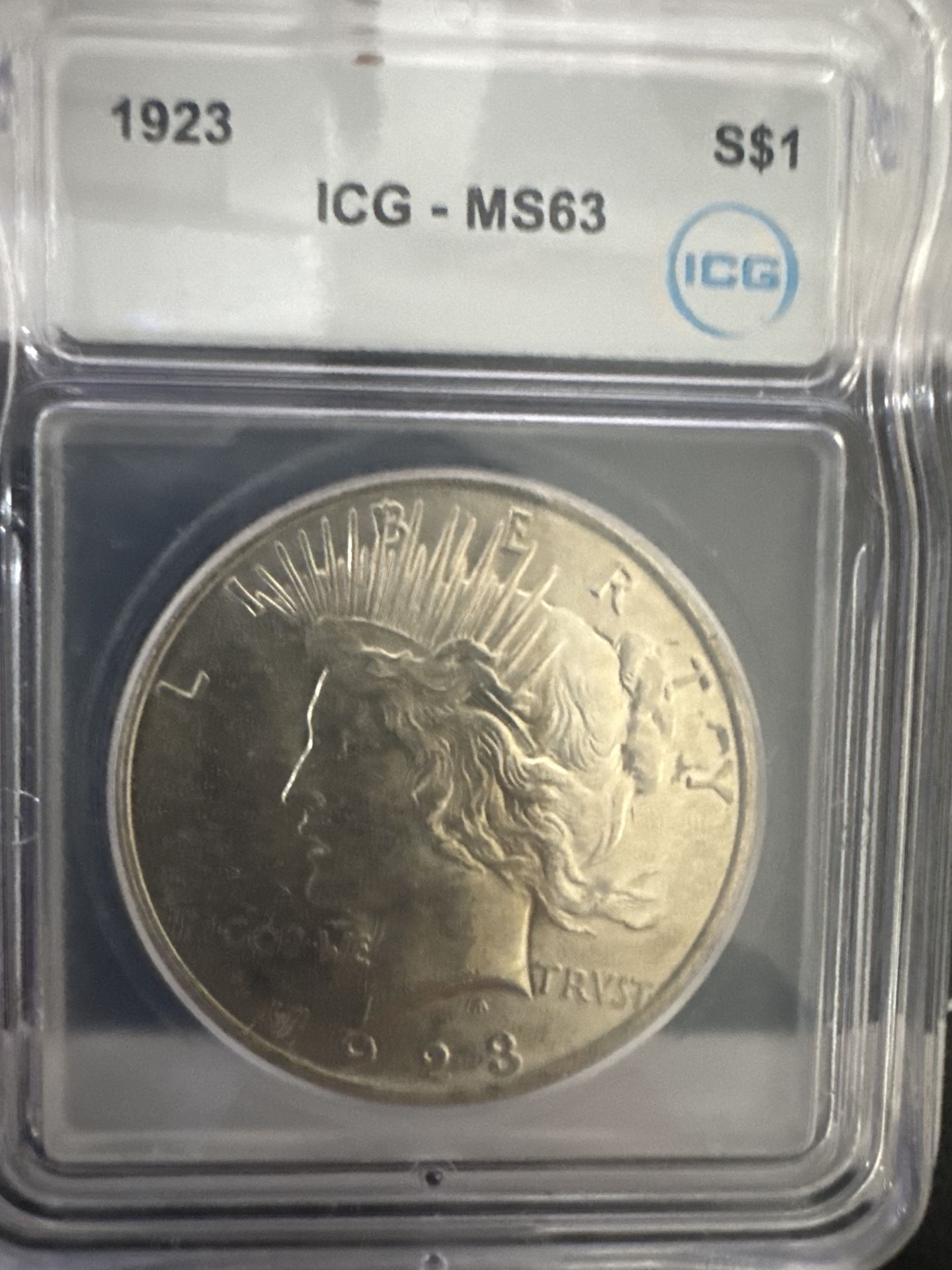 #89 1923 Peace Silver Dollar – MS63 Certified – 90% Silver – Historic U.S. Coin