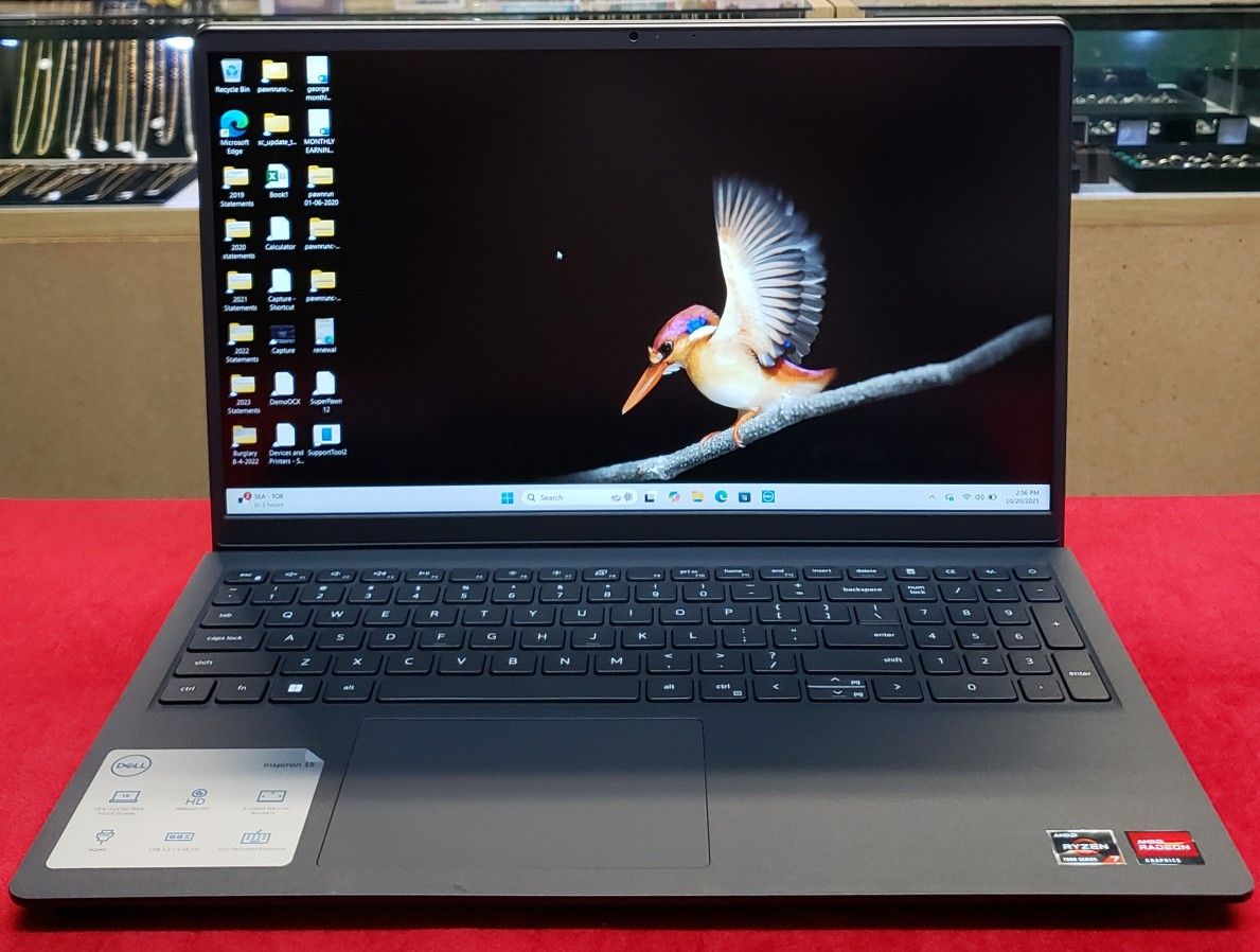 Dell Inspiron 15 3535 - 16GB Ram - 512GB SSD - AMD Ryzen 7 - 15.6" Touchscreen Laptop with Charger & Box - Carbon Black - Working 