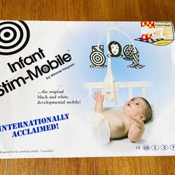 Vintage Wimmer-Ferguson Baby Infant Stim-Mobile for Cribs With Xtra Cards