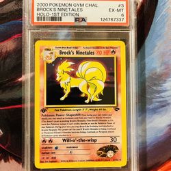 1st Edition Brock’s Ninetails Psa6