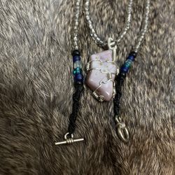 Wire Wrapped Crystal Pendant