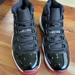 Nike Air Jordan Retro 11 Bred Black / Red Brand New 
