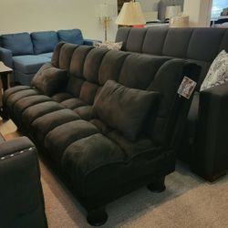 Black Futon Bed with Storage New