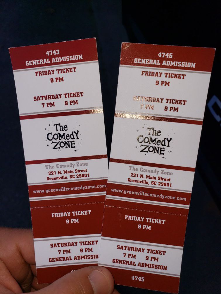 Comedy zone tickets