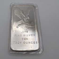 .999 Fine Silver Ten Troy Ounces 