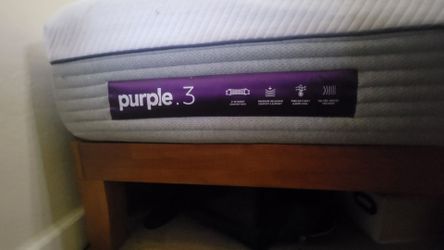 Purple Queen Mattress + Frame
