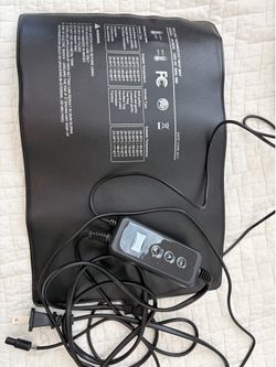 Reptile thermostat heat mat black model JAHM16