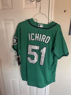 Nike Ichiro Seattle Mariners green jersey size xl