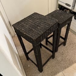 2 Corner  Tables. Long 14,width 14, Hight 28.(B) .Long 11,  Width 11, Hight 24 Inches 