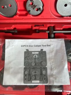 22-Piece Disc Brake Caliper Tool Set