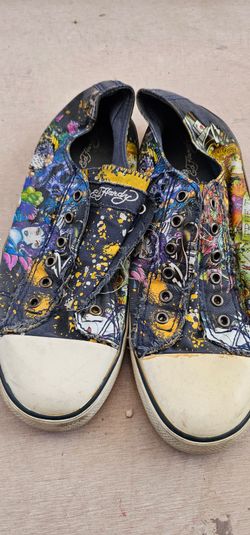 Vintage sneakers Ed hardy size 11 /used very cool model 2000s