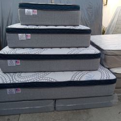 Full Size Mattress Pillow Top 12" Thick.    All Sizes Available.    Brand New Mattress.    Delivery Available 