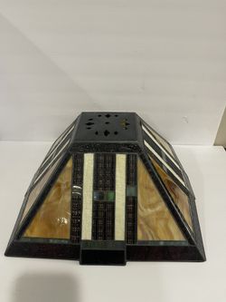 Meyda Tiffany Stain Glass SQUARE MONTANA MISSION SHADE 16.5 “ W